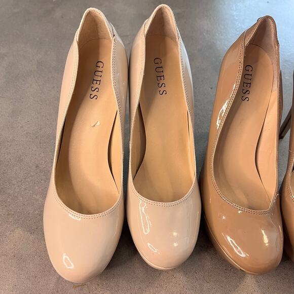 Guess Platform heels Beige Taupe womens Y2K shoes size 8.5 bundle - Picture 3 of 15